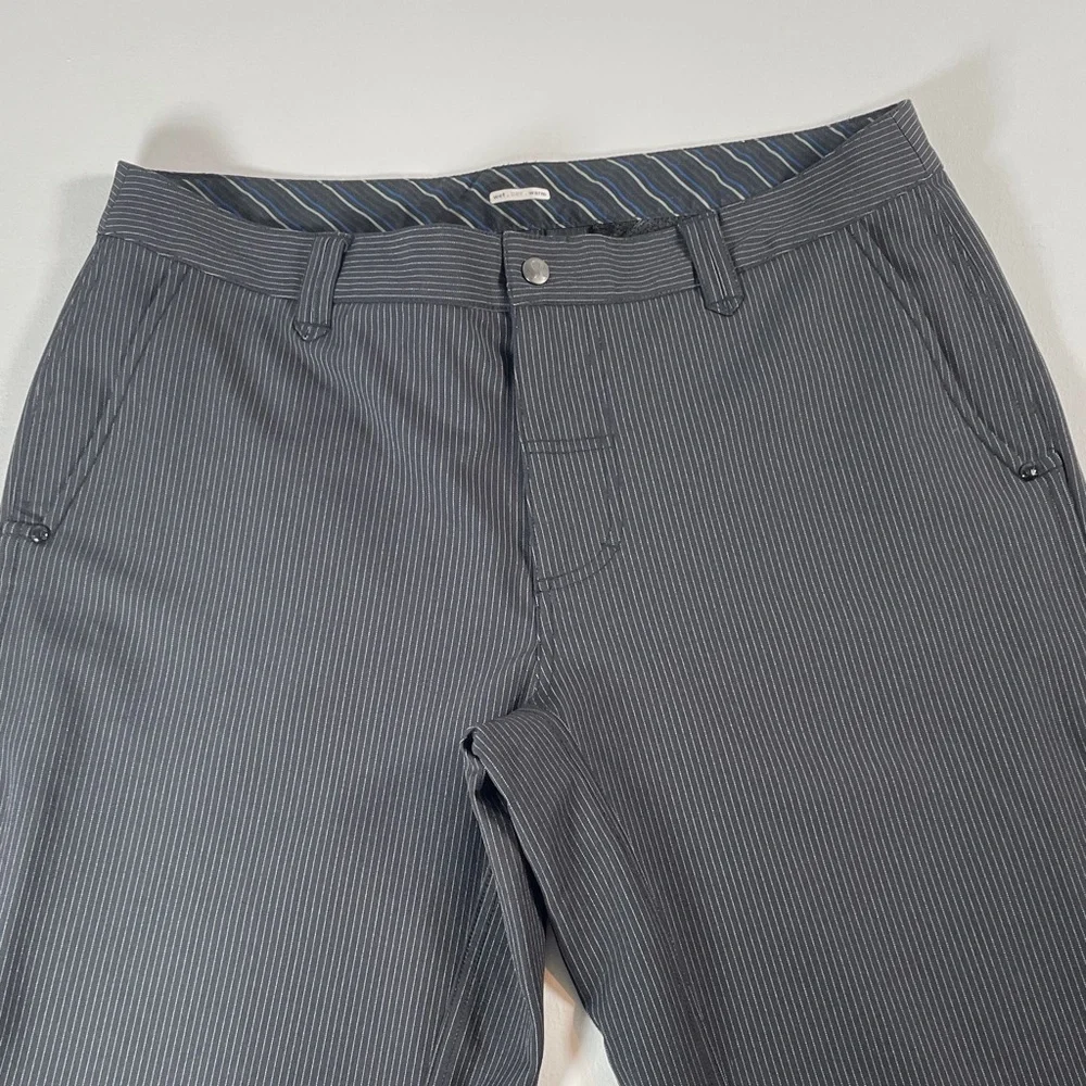 Lululemon Pinstripe Classic Fit Trousers Wet Dry Warm Men's Pants 36